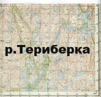 Кольский полуостров. р.Териберка. Карта